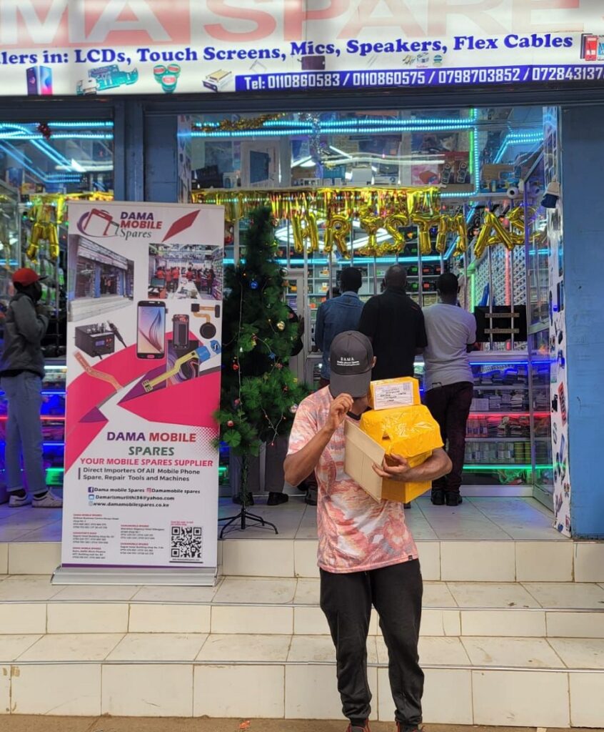 Dama Mobile Spares shop front, Munyu Road, Nairobi