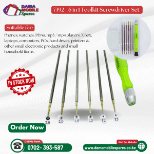 6 in 1 Double Head multifunction screwdriver set 1.5MM/0.8MM/2.0MM/T2/T4/T5/T6 for Repairing Mobile Phone and other Electronic Products