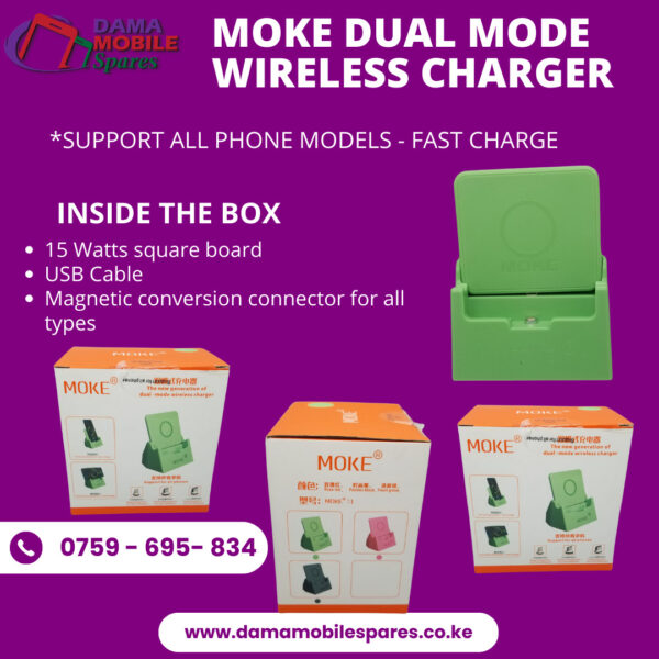 Moke Dual Mode Wireless Charger